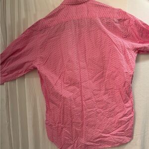 NWT Panareha Long Sleeved Button Down Sagres Shirt Size XL HTF Pink Geometric
